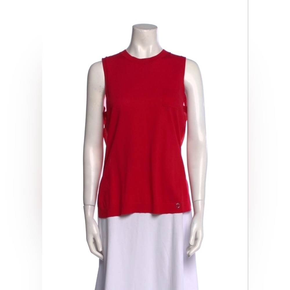 NWOT RUDSAK Sleeveless Blouse Tank Top Semi-sheer Back size L